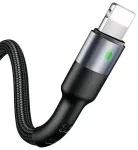 USAMS SJ311IP01 andme- ja laadimiskaabel | USB-A kuni Lightning | 10W | 1m | must