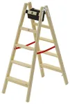 Kahepoolne redel H77 ComfortLine / puidust / 2x5 astet