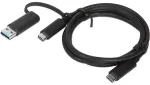 Lenovo 4X90U90618 andmeedastus- ja laadimiskaabel | USB-A kuni USB-C | 100W | 1m | must