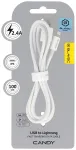Blavec CCA-UL24W10 andmeedastus- ja laadimiskaabel | USB-A kuni Lightning | 12W | 1m | valge