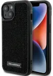 Karl Lagerfeld KLHCP15SHDSPLK iPhone 15 | 14 | 13 6.1" czarny|black hardcase Rhinestone Logo Metal Plate