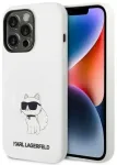 Karl Lagerfeld KLHCP14LSNCHBCH iPhone 14 Pro 6.1" hardcase white|white Silicone Choupette