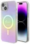 Guess GUHMP15MHITSP iPhone 15 Plus | 14 Plus 6.7" r&oacute;żowy|pink hardcase IML Iridescent MagSafe