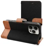 Jeans Book raamatut&uuml;&uuml;pi telefoni &uuml;mbris iPhone 16 Plus must