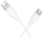 Hoco X124 andmeedastus- ja laadimiskaabel | USB-A kuni USB-C | 15W | 1m | valge