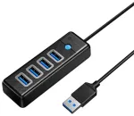 Orico USB kuni 4x USB 3.0 jaoturi adapter, 5 Gbps, 0.15m (must)