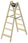 Kahepoolne redel H77 ComfortLine / puidust / 2x6 astet