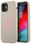 Guess GUHCP12SLSVSGP iPhone 12 mini 5,4" szaro r&oacute;żowy|grey pink hardcase Silicone Vintage