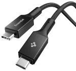 SPIGEN EB24015CC andmeedastus- ja laadimiskaabel | USB-C kuni USB-C | PD | 240W | 1.5m | must