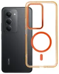 Case FRAME CLEAR HYBRID MAG COVER compatible with MagSafe for XIAOMI Redmi 15 hermes orange
