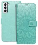 MEZZO mandala raamatut&uuml;&uuml;pi telefoni &uuml;mbris Samsung Galaxy A12 (A125) | M12 (M127) roheline