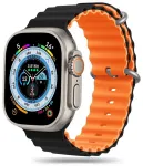 Tech-Protect IconBand Pro nutikella rihm Apple Watch 4/5/6/7/8/9/SE/Ultra 1/2 (42/44/45/49 mm) jaoks | plast | oranž/must