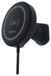 Forever MACH-300 magnetic car phone holder for air vent with 15W wireless charging MagSafe compatible black