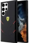 Ferrari FEHCS23LPBAK Hot Stamp Lines telefoni &uuml;mbris Samsung Galaxy S23 Ultra must