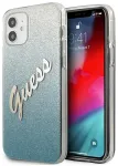 Guess GUHCP12SPCUGLSBL iPhone 12 mini 5,4" sinine hardcase Glitter Gradient Script
