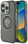 Etui Guess IML Metal Mountain Logo MagSafe do iPhone 16 Pro czarny