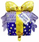 Riff 60x68cm Folija gaisa balons Cipars Happy Birthday present