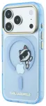 Karl Lagerfeld IML Choupette Peekaboo telefoni &uuml;mbris MagSafe toega iPhone 18 Pro Max sinine