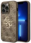 Guess GUHCP15L4GMGBR iPhone 15 Pro 6.1" brązowy|brown hardcase 4G Big Metal Logo