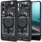 Spigen Ultra Hybrid Mag Case with MagSafe for Samsung Galaxy S25 Edge with Print - Black