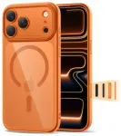 TECH-PROTECT MAGPEAK CC telefoni&uuml;mbris MagSafe toega Apple iPhone 17 Pro Max jaoks, oranž