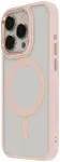 Satin Elegant telefoni &uuml;mbris MagSafe toega iPhone 15 Plus roosa
