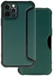 Razor Carbon raamatut&uuml;&uuml;pi telefoni &uuml;mbris iPhone 12 Pro roheline
