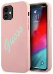 Guess GUHCP12SLSVSPG iPhone 12 mini 5,4" r&oacute;żowo zielony|green pink hardcase Silicone Vintage
