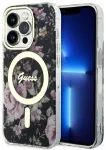 Guess GUHMP14LHCFWSK iPhone 14 Pro 6.1" czarny|black hardcase Flower MagSafe