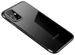 Clear Color Case Gel TPU Electroplating frame Cover for Samsung Galaxy A72 4G black