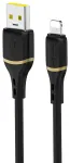 Dudao L25L andmeedastus- ja laadimiskaabel | USB-A kuni Lightning | 30W | 1m | must