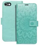 MEZZO mandala raamatut&uuml;&uuml;pi telefoni &uuml;mbris iPhone 7 | iPhone 8 | iPhone SE (2020) | iPhone SE (2022) roheline