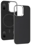 Liavec Carbon Layer telefoni &uuml;mbris MagSafe toega iPhone 17 must