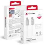 Forcell F-Energy Cafule Color CBN1 data transfer and charging cable | USB-C to USB-C | QC 4.0, PD | 240W | 1.2m | white
