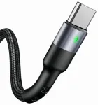 USAMS U26 SJ313TC01 andme- ja laadimiskaabel | USB-A kuni USB-C | 15W | 1m | must