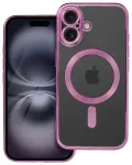 &Uuml;mbris iPhone 16 jaoks Electro Mag Cover, &uuml;hilduv MagSafe'iga, roosa