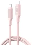 XO NB-Q265B andmeedastus- ja laadimiskaabel | USB-C kuni USB-C | PD | 60W | 1m | roosa
