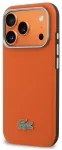 Lacoste Petit Pique Semi Wrap telefoni &uuml;mbris MagSafe toega iPhone 17 Pro Max oranž