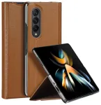Dux Ducis Bril seeria magnetkinnitusega k&uuml;ljelt avanev rahakott-kaane Samsung Galaxy Z Fold 4 F936B Brown