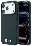 BMW M Quadrille Kevlar Metal Logo telefoni &uuml;mbris MagSafe toega iPhone 17 Pro | iPhone 18 Pro tumesinine
