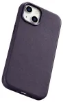 iCarer Case nahast &uuml;mbris iPhone 14 Plus tumevioletne (MagSafe &uuml;hilduv)