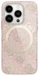 Guess GUHMP16LH4PYEEP iPhone 16 Pro 6.3"  r&oacute;żowy|pink hardcase IML Peony On 4G Background MagSafe