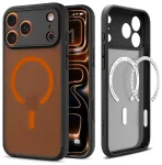 Spigen Ultra Hybrid Mag telefoni &uuml;mbris MagSafe toega iPhone 17 Pro Max must oranž