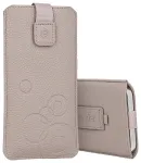 WONDER Deko Pouch Case (Size XL) for Iphone 15/15 Pro/Iphone 16/16 Pro/Samsung S24/S24 Plus/S25/S25 Plus/A53/A55 5G cappuccino