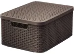 Kaanega karp Style M 39,3x29,3x18,7cm tumepruun