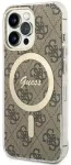Guess GUHMP13LH4STW iPhone 13 Pro | 13 6.1" brązowy|brown hardcase 4G MagSafe