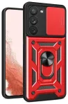 Hybrid Armor Camshield korpus Samsung Galaxy S23+ soomustatud kate kaamerakattega punane