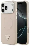 Guess PU Leather Triangle Logo MagSafe &uuml;mbris telefonile iPhone 17 Pro Max roosa
