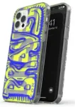 Diesel Snap Case Clear AOP iPhone 12 ProMax sinine-laimiroheline/blue-lime 42565