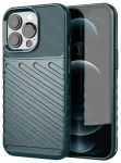 Thunder Case Flexible Tough Rugged telefoni &uuml;mbris iPhone 13 Pro roheline
